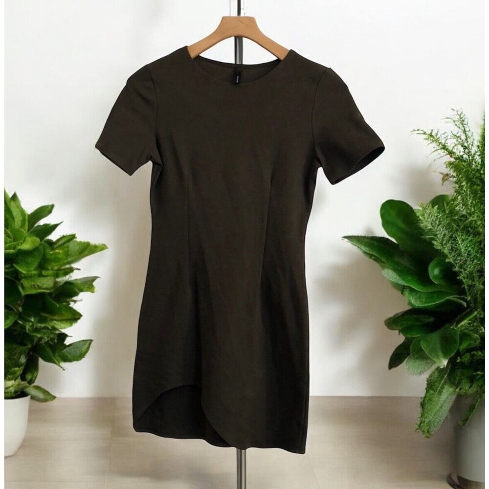 GOJANE moss Green body con asymmetric dress Women’s‎ Size M Medium